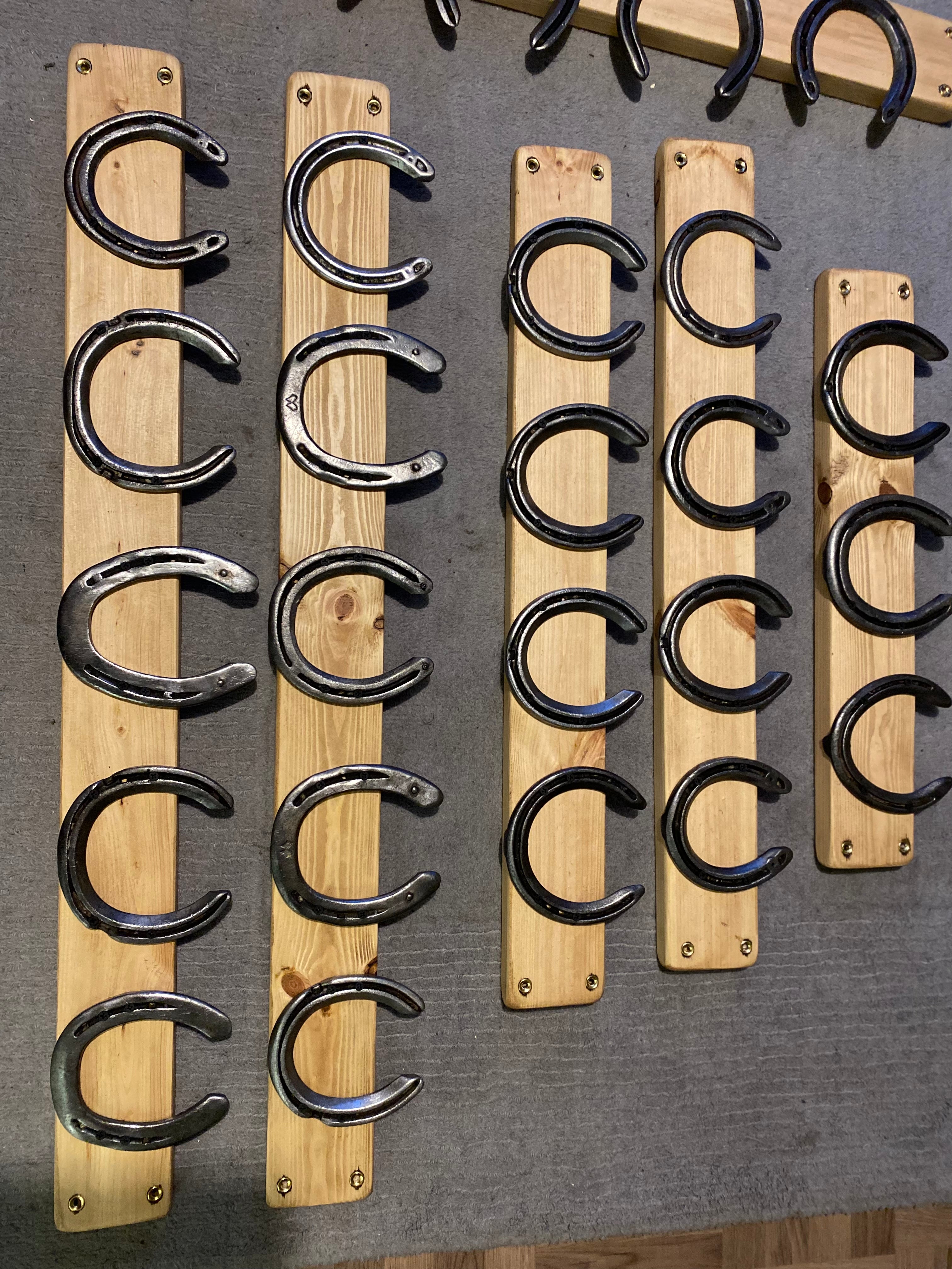 Rustic Reclaimed Horseshoe Coat Rack