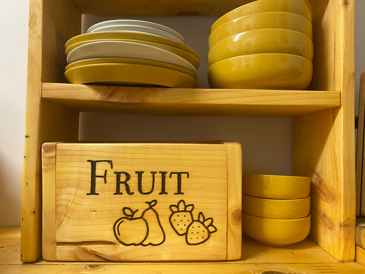 Hand Carved Fruit Box