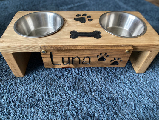 Personalised Dog/ Cat Feed and Water Station