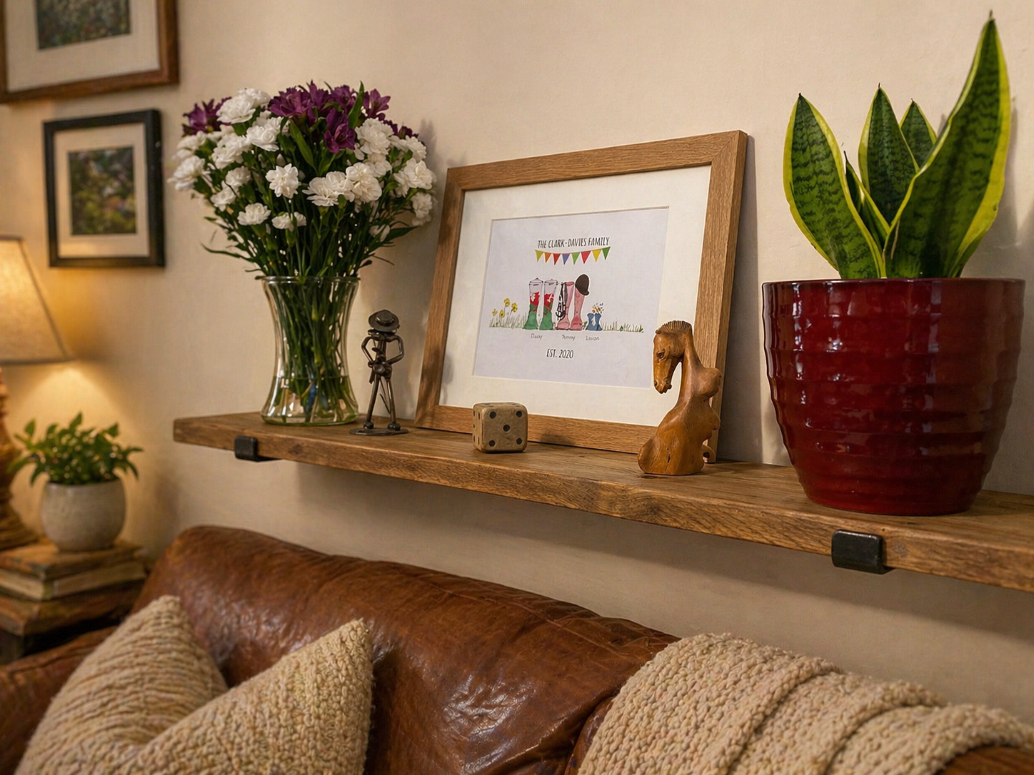 Rustic Scafold Board Shelf