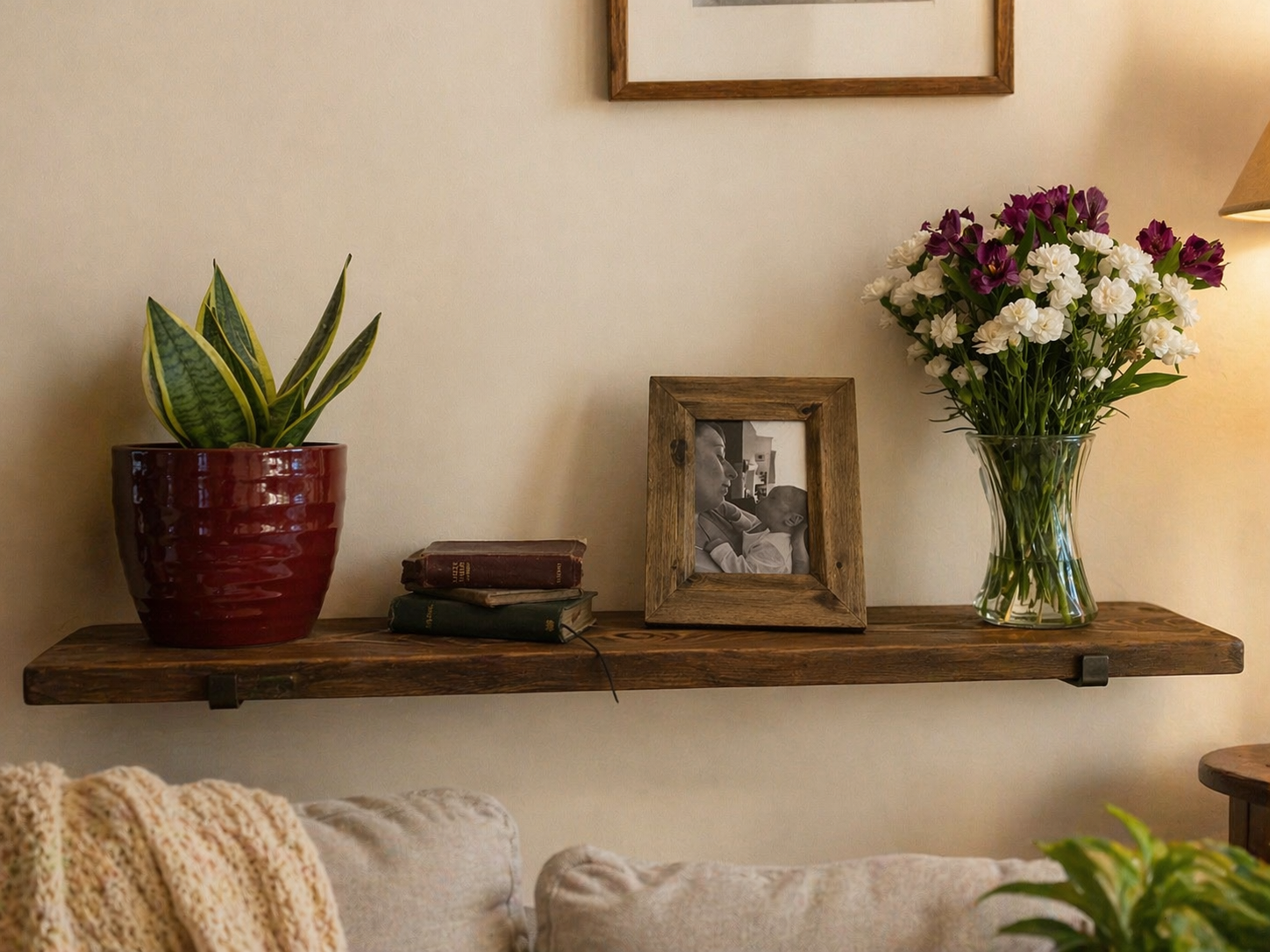 Rustic Scafold Board Shelf