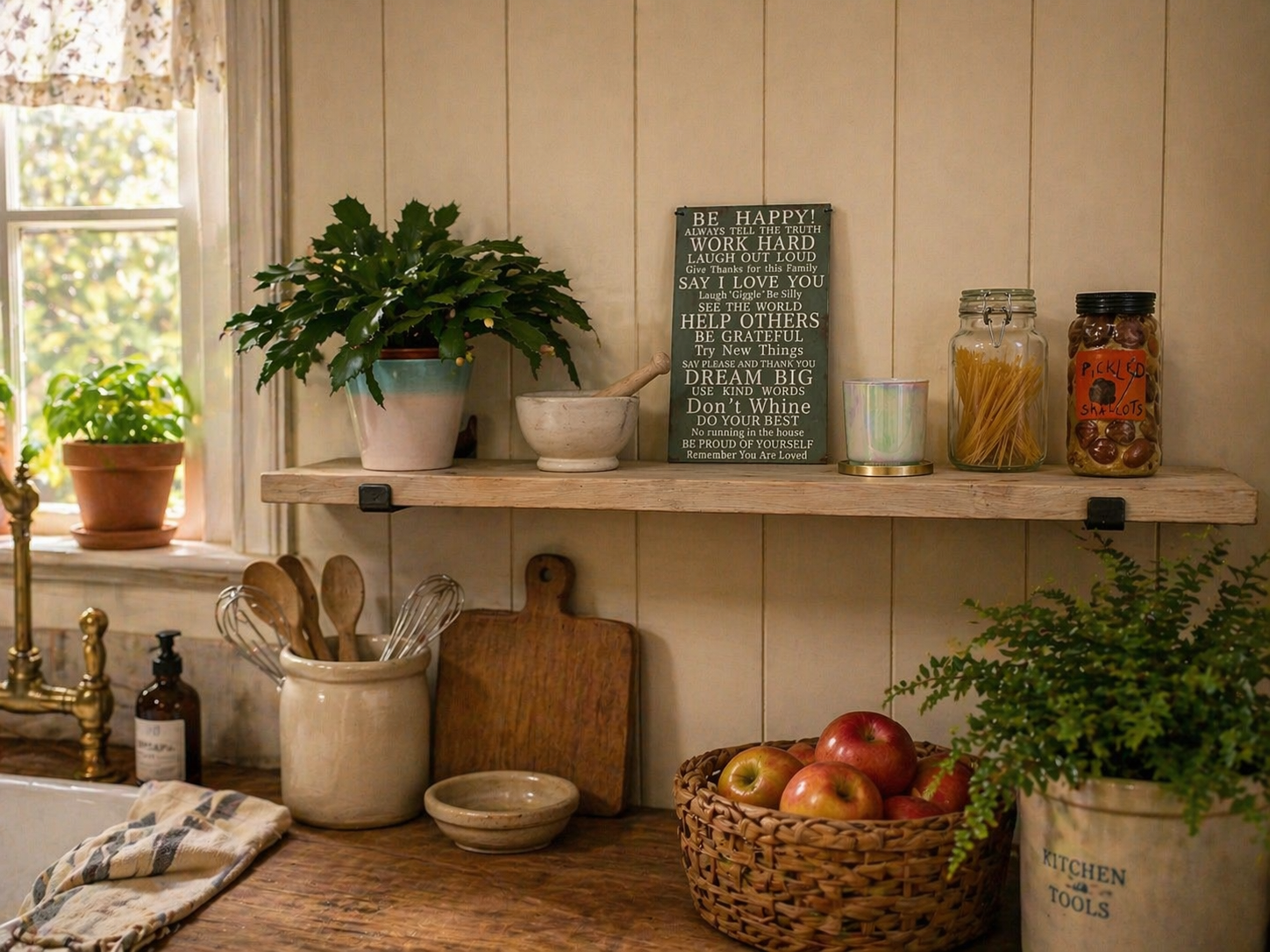 Rustic Scafold Board Shelf