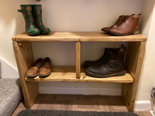 Rustic Boot & Shoe Rack