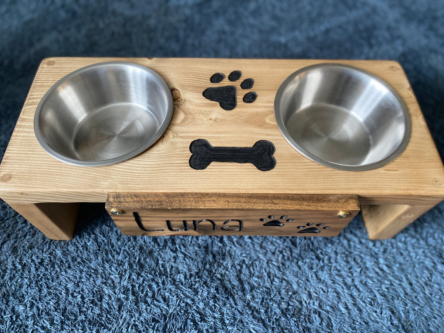 Personalised Dog/ Cat Feed and Water Station