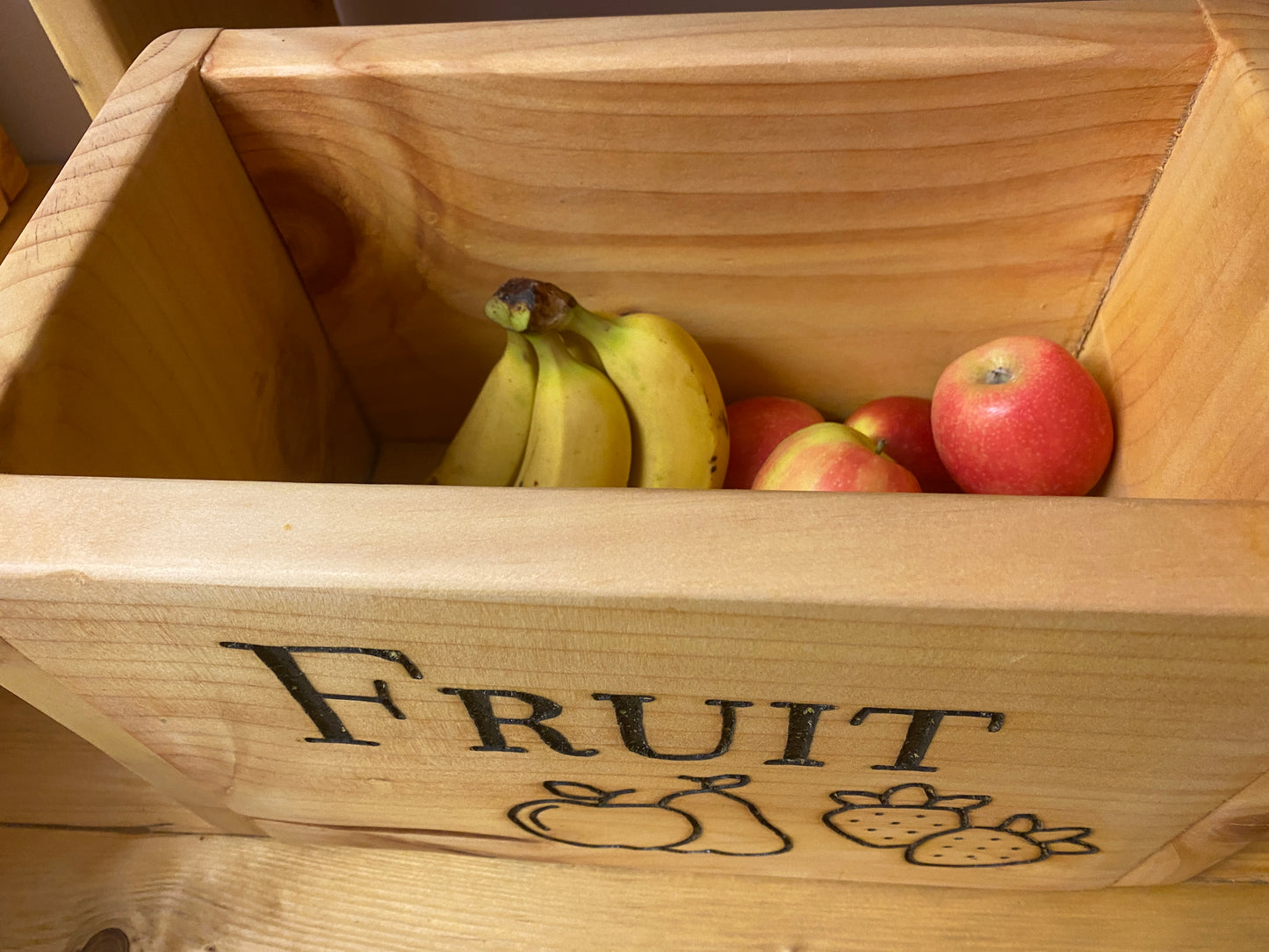 Hand Carved Fruit Box