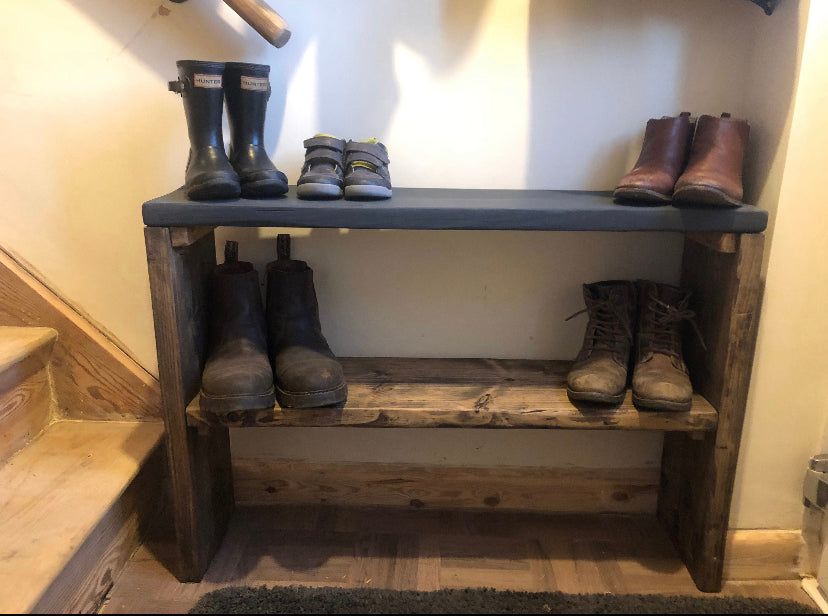 Rustic Boot & Shoe Rack