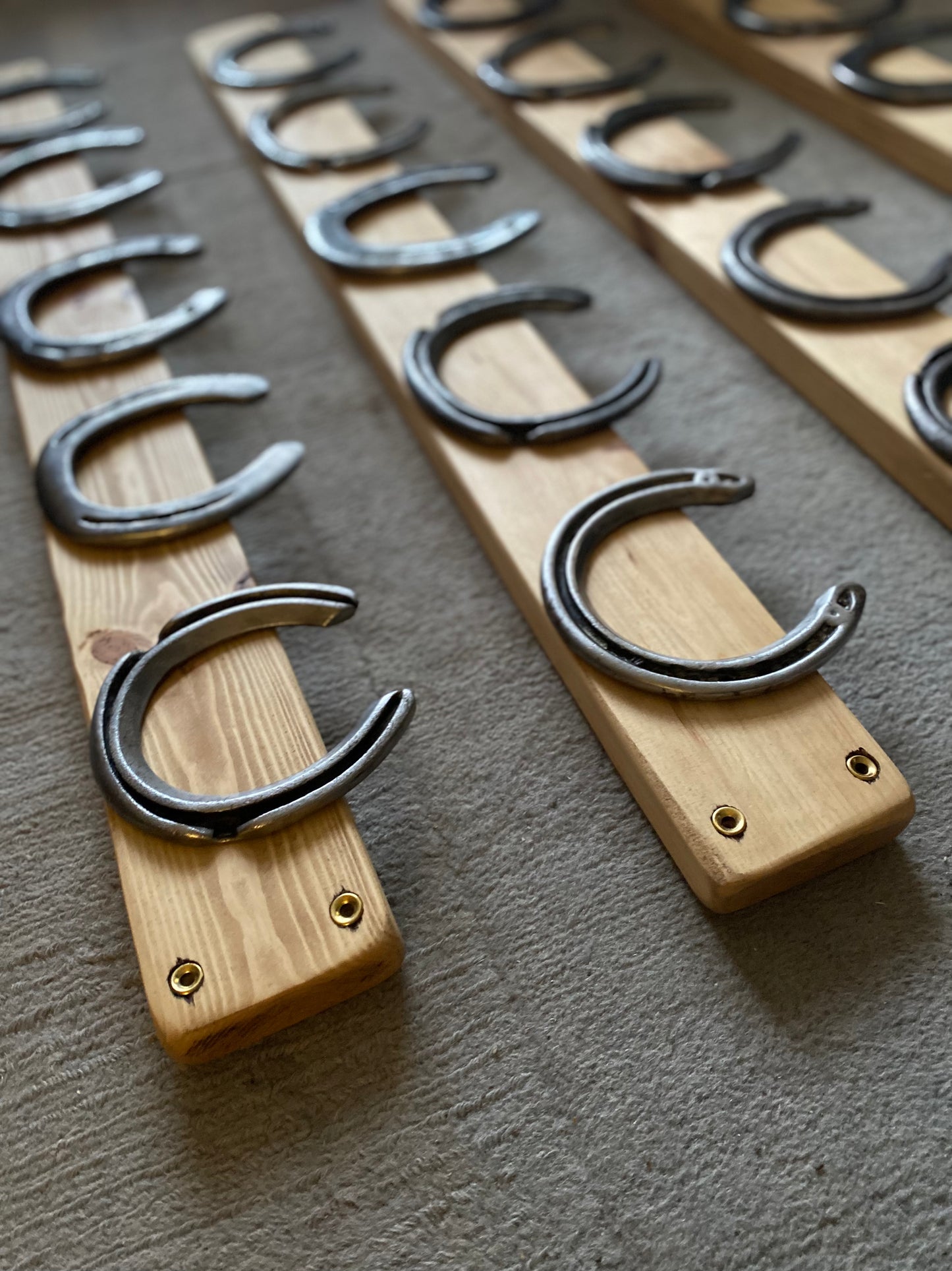 Rustic Reclaimed Horseshoe Coat Rack