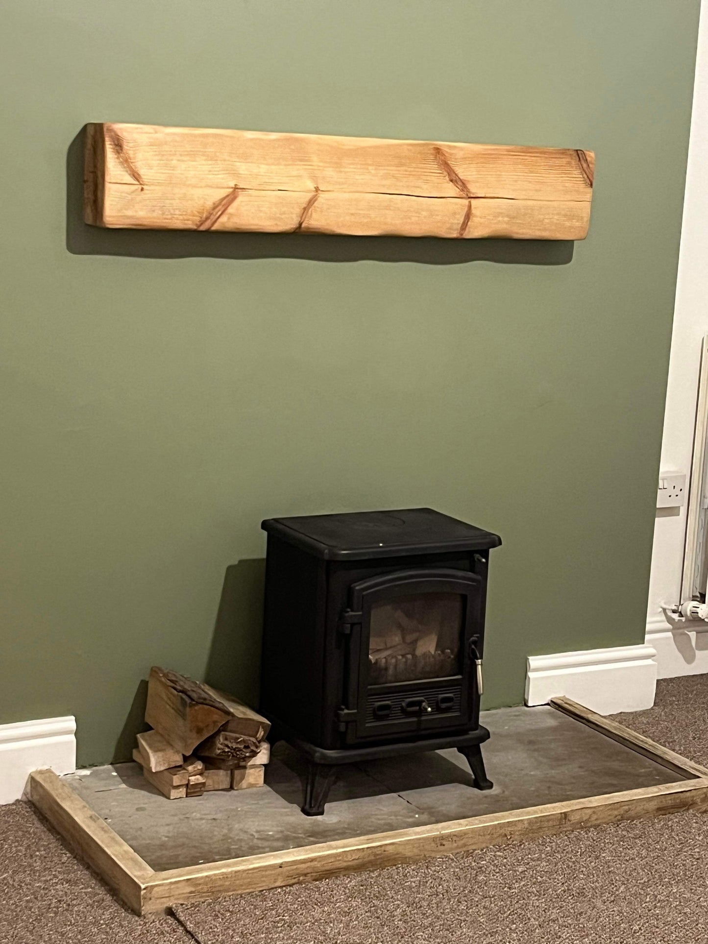 Solid Wood Hearth Mantel