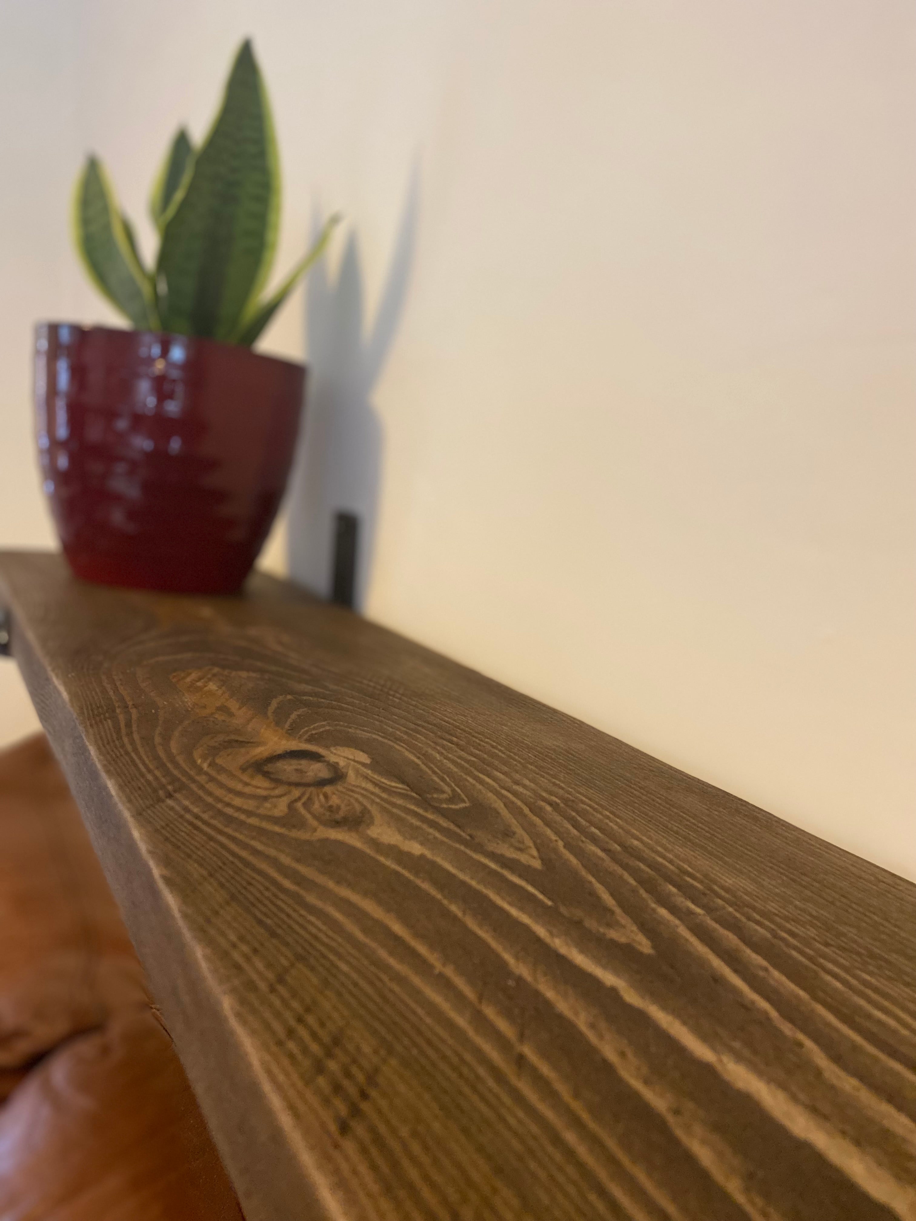 Rustic Scafold Board Shelf